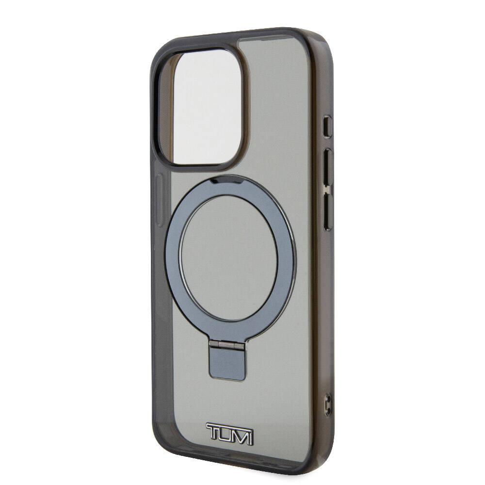 TUMI iPhone 15 Pro Orjinal Lisanslı M-safe Şarj Özellikli PC TPU Metal Logolu Ring Standlı Kılıf TUMI iPhone 15 Pro Orjinal Lisanslı M-safe Şarj Özellikli PC TPU Metal Logolu Ring Standlı Kılıf